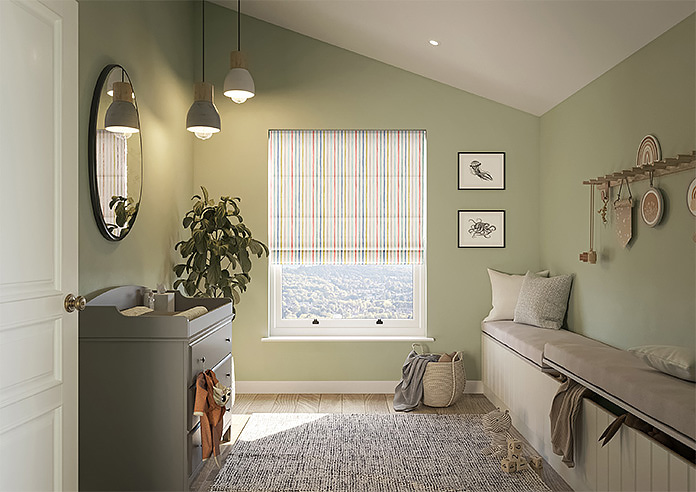 Vintage Stripe, Promenade - Roman Blind - Image 8